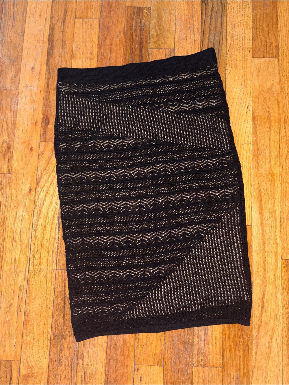Rachel Roy Black Knit Pencil Skirt - Women's Sleek Stretch